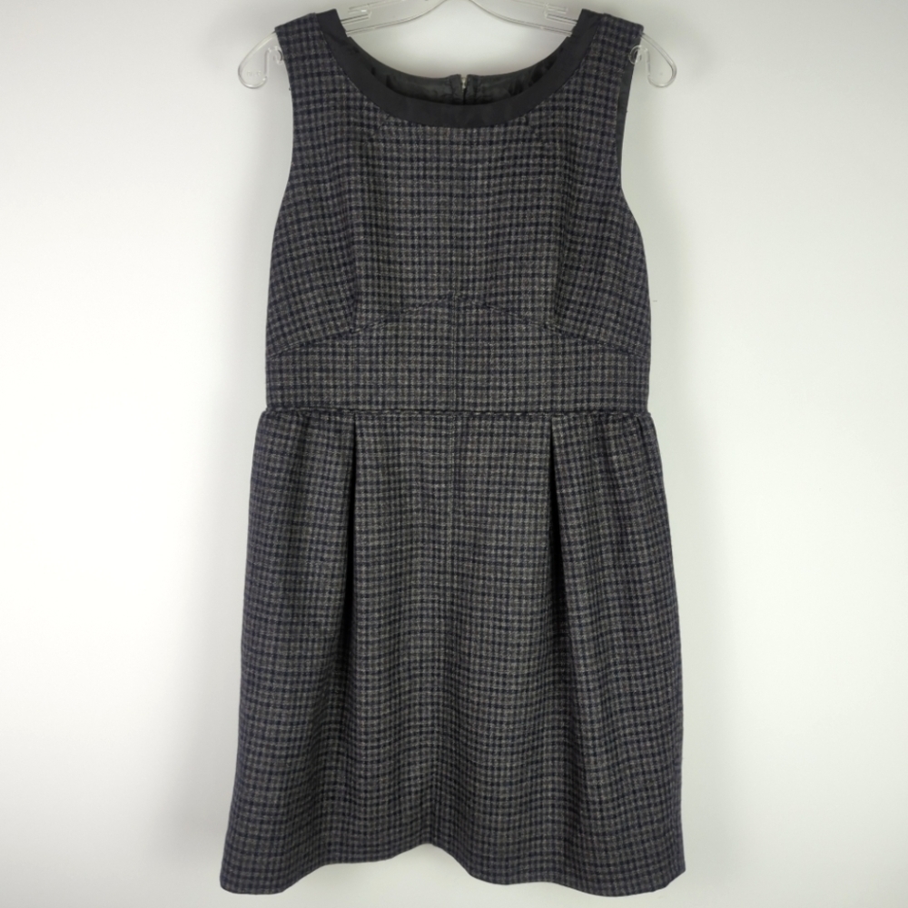 J. Crew 100% Wool Checkered Dress